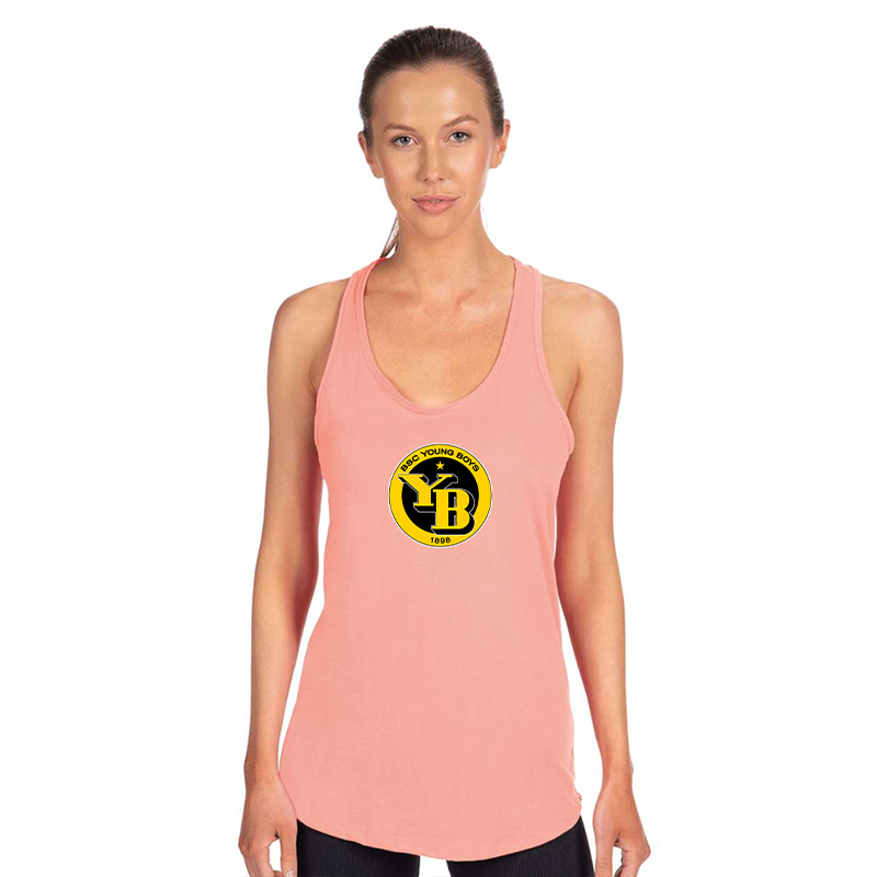 Women's Young Boys Soccer Next Level Ideal Racerback Tank